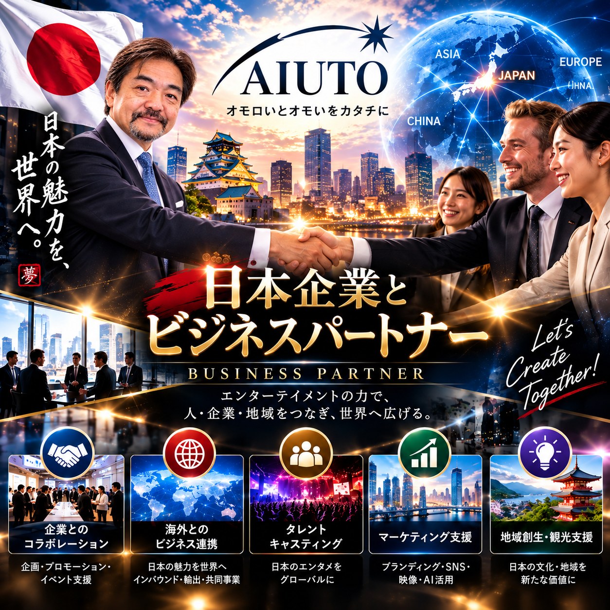 企業をビジネスイノベーションパートナーとして支えるイメージ